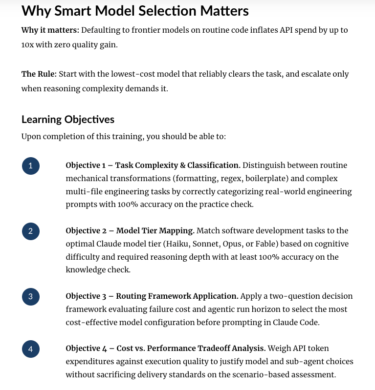 Why Smart Model Selection Matters & Learning Objectives (Objectives 1–4)